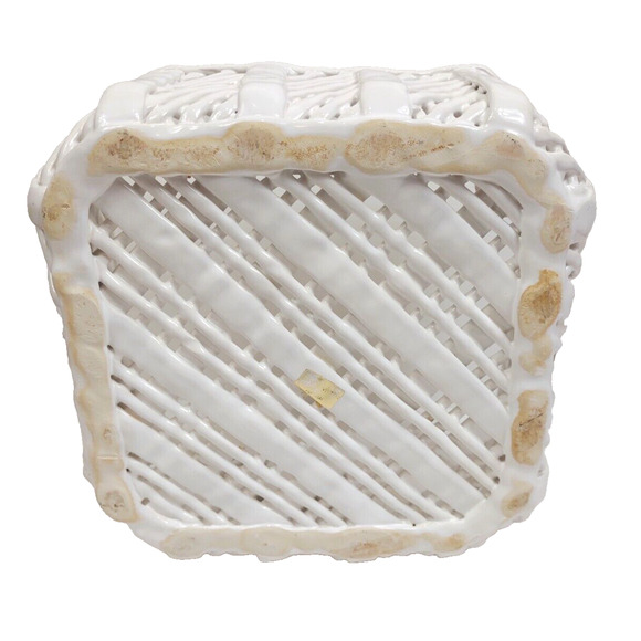 Vintage Ceramic Pottery Basket Fruit Bowl Savoir Vivre Made in Portugal w Fruit - Picture 6 of 12